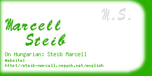 marcell steib business card